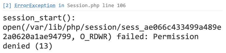 解决session_start() open(/var/lib/php/session permission denied